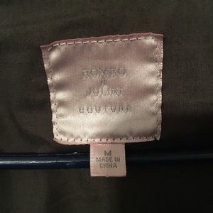 Romeo and Juliet Couture Olive Green Bomber Jacket